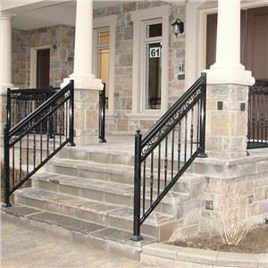 आउटडोर गार्डन रॉड आयरन सीढ़ी रेलिंग